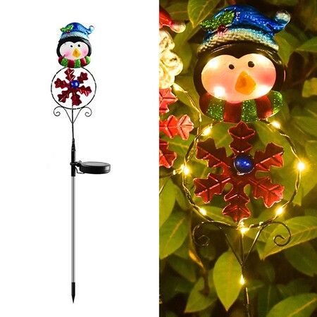 1 PCS Christmas Solar Light Led Penguin Outdoor Garden Decorative Light For Christmas Outdoor Decoration