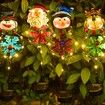 1 PCS Christmas Solar Light Led Snowman Outdoor Garden Decorative Light For Christmas Outdoor Decoration