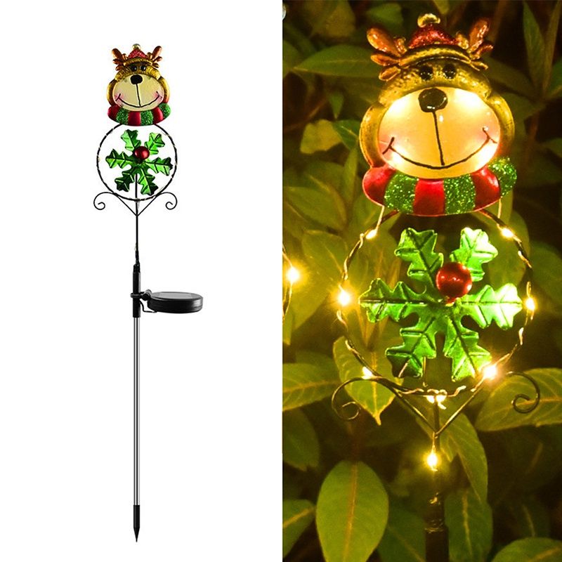 1 PCS Christmas Solar Light Led Elk Outdoor Garden Decorative Light For Christmas Outdoor Decoration