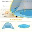 Baby Beach Tent Pool  UV Protection Infant Sun Shelters Beach Shade Tent Col.Blue