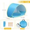 Baby Beach Tent Pool  UV Protection Infant Sun Shelters Beach Shade Tent Col.Blue