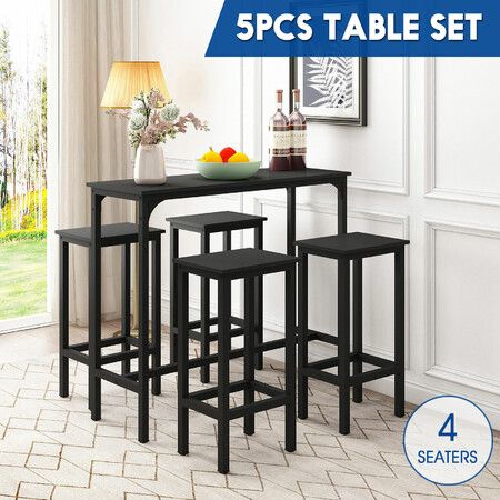 black bar table set