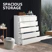 6 Drawers Chest Dresser White Bedside Table Tallboy Storage Cabinet Nightstand End Sofa Bed Side Pantry Furniture Bedroom Hallway Living Room  