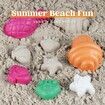12pcs Beach Sand Toys Set with Mesh Bag Molds Summer Outdoor Beach Fun