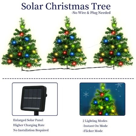 Small solar deals christmas tree