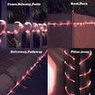 Solar Rope Lights Outdoor Waterproof LED Candy Rope Lights 33ft 100 LEDs Tube String Lights Holiday Christmas Party Home Yard Patio Road Tree Balcony Pathway Decoration Lighting Candy Color