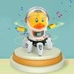 Dancing Lights Colorful Space Six Claws Electric Robot Music Swing Small Cute Duck Toys for Children