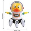 Dancing Lights Colorful Space Six Claws Electric Robot Music Swing Small Cute Duck Toys for Children