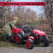 Ride on Car Remote Control Kids Tractor 12V Battery Electric Toy Vehicle Trailer MP3 Player Safety Belt LED Light Red