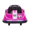 Kids Bumper Car With Remote Control Electric Ride On Toy Race Vehicle DIY Sticker Music LED 360 Degree Spin Twin Motor Pink