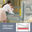 Bed Rail Bedrail Kids Side Safety Guard Toddler Child Cot Fence Barrier Queen Adjustable Baby Fall Protection 180x100cm Mesh Double Lock