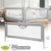 Bed Rail Bedrail Kids Side Safety Guard Toddler Child Cot Fence Barrier Queen Adjustable Baby Fall Protection 180x100cm Mesh Double Lock