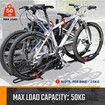 2 Bike Rack for Car SUV Rear Bicycle Holder Carrier Hitch Mount Platform Holder Hatchback Foldable Tilting Design