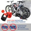 2 Bike Rack for Car SUV Rear Bicycle Holder Carrier Hitch Mount Platform Holder Hatchback Foldable Tilting Design