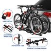 2 Bike Rack for Car SUV Rear Bicycle Holder Carrier Hitch Mount Platform Holder Hatchback Foldable Tilting Design