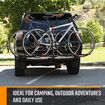 2 Bike Rack for Car SUV Rear Bicycle Holder Carrier Hitch Mount Platform Holder Hatchback Foldable Tilting Design