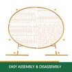 1.8M Wedding Party Backdrop Stand Arch Mesh Gold Round Hoop Decoration Circle Metal Frame Photo Balloon Flower Display