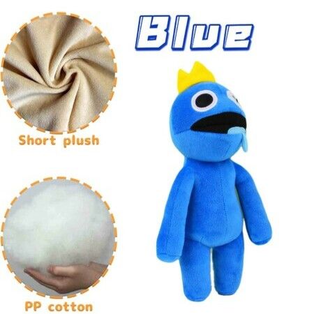 Rainbow Plush FRIEND Blue monsters  Plush Toys Soft Cute Stuffed Animal Doll, Best Gift for Boys and Girls 30cm