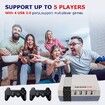 Retro Console X Cube Built-in 40,000+ Games, TV&Game, Game Consoles Support  4K TV 1080P HD Output, 4 USB Port, LAN/WiFi, with 2 Wireless Controllers(128GB)