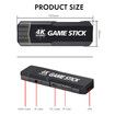 4K Game Stick 128G 40000 Games Retro Game Console HD Video Game Console Wireless Controller For PSP PS1 GBA Birthday Christmas Gift