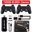 4K Game Stick 128G 40000 Games Retro Game Console HD Video Game Console Wireless Controller For PSP PS1 GBA Birthday Christmas Gift