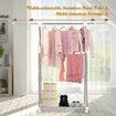 Clothes Airer Rail Drying Rack Width Adjustable Laundry Stand Dryer Hanger Indoor Outdoor Multi Purpose