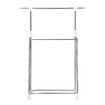 Clothes Airer Rail Drying Rack Width Adjustable Laundry Stand Dryer Hanger Indoor Outdoor Multi Purpose