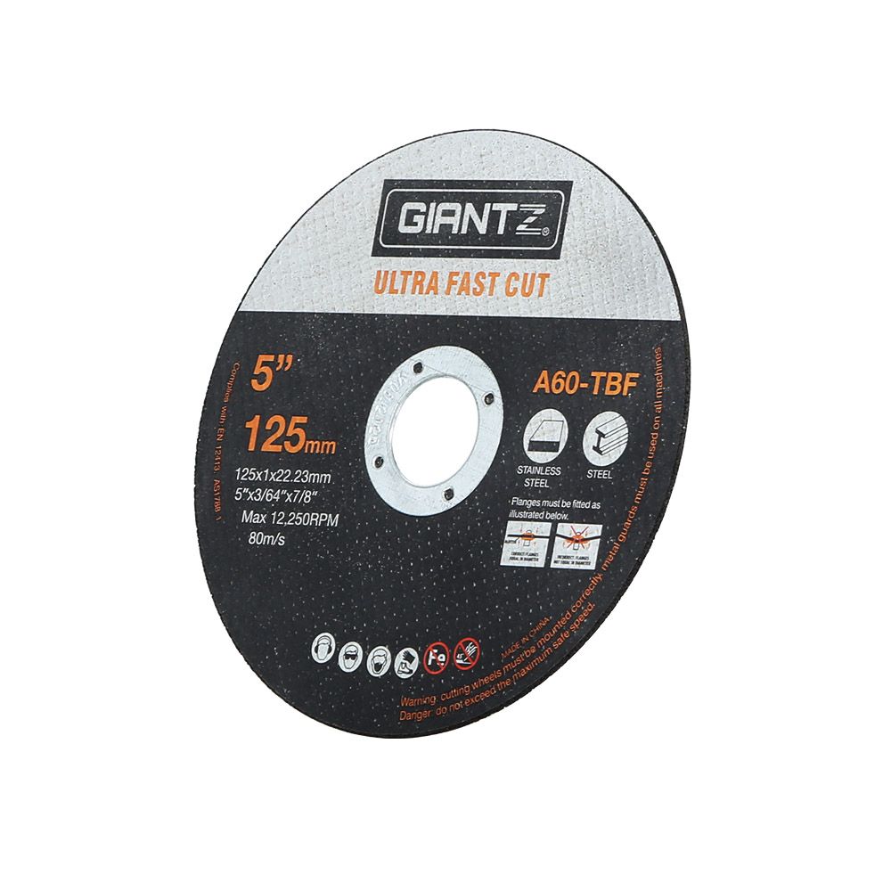 Giantz 100-Piece Cutting Discs 5" 125mm Angle Grinder Thin Cut Off Wheel Metal