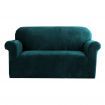 Artiss Sofa Cover Couch Covers 2 Seater Velvet Agate Green