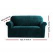 Artiss Sofa Cover Couch Covers 2 Seater Velvet Agate Green