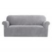 Artiss Sofa Cover Couch Covers 3 Seater Velvet Grey