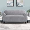 Artiss Sofa Cover Couch Covers 3 Seater Velvet Grey