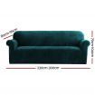 Artiss Sofa Cover Couch Covers 4 Seater Velvet Agate Green