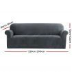 Artiss Sofa Cover Couch Covers 4 Seater Velvet Grey