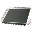 Instahut Window Fixed Pivot Arm Awning Patio Outdoor Blinds Retractable 2.8X2.1M