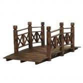 Gardeon Garden Decor Outdoor Ornament Wooden Bridge 150cm