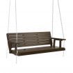 Gardeon Porch Swing Chair with Chain Outdoor Furniture 3 Seater Bench Wooden Brown