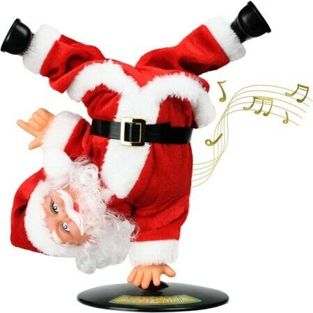 Dancing Santa Inverted Rotation Santa Doll Xmas Toys Christmas Singing Animals Santa Toys for Kids