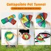 20pcs Cat Toys Cat Tunnel Interactive Pet Toys Play Tunnels Kittens Rabbits Puppies Crinkle Collapsible