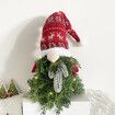 Mini Gnome Christmas Tree Tabletop Small Prelit Artificial Pine Needle Christmas Tree with Lighting Gnome Decorations