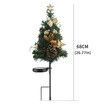 2pcs Solar Christmas tree Led Light decorations Outdoor Wall Lamp Waterproof Garden Patio  New Year party Christmas Gift