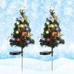 2pcs Solar Christmas tree Led Light decorations Outdoor Wall Lamp Waterproof Garden Patio  New Year party Christmas Gift