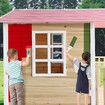 Wooden Cubby House Kids Cottage Outdoor Playhouse Children Game Centre Play Toy