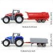 4 Trucks Grain Loader Harvesters Farm Tractor Pull Back Car Play Toys