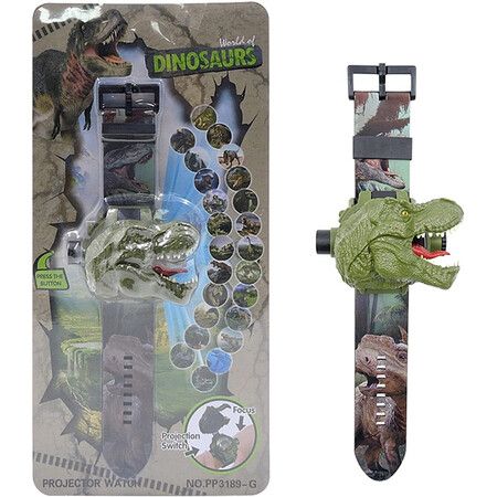 Dinosaur Projector Wristwatch for Kids Boys Girls