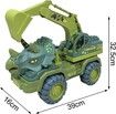 Plastic Friction Power Dinosaur Transportation Car Back Toy for Boys Girls - Excavator