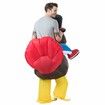 Inflatable Turkey Costume Thanksgiving Party Funny Turkey Suits Blow up Costumes 150-190cm