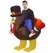 Inflatable Turkey Costume Thanksgiving Party Funny Turkey Suits Blow up Costumes 150-190cm