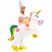 Inflatable Costume Unicorn Riding a Unicorn Air Blow-up Deluxe Halloween Costume  150-180CM