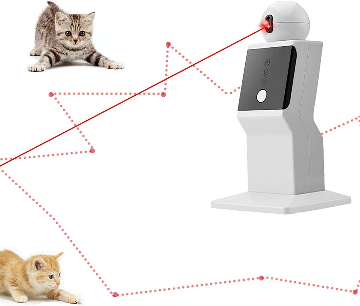 Cat Laser Toy Automatic Random Interactive Laser  for Indoor Kittens Dogs Cat Red Dot Exercising Toy